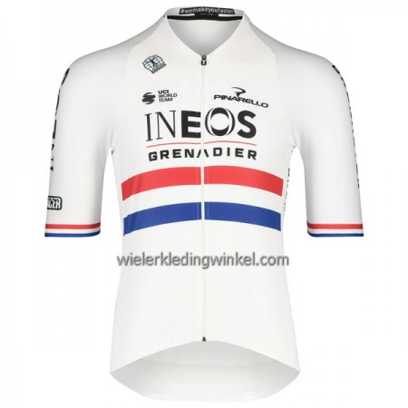 Wielershirt 2022 INEOS Grenadiers Version Britse Kampioenschap Wit